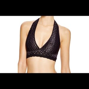 FREE PEOPLE black halter bandeau